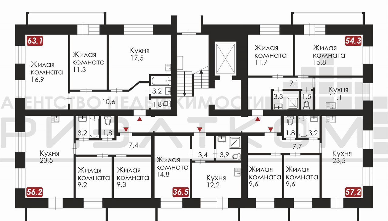 квартира г Благовещенск ул Партизанская 43 фото 4