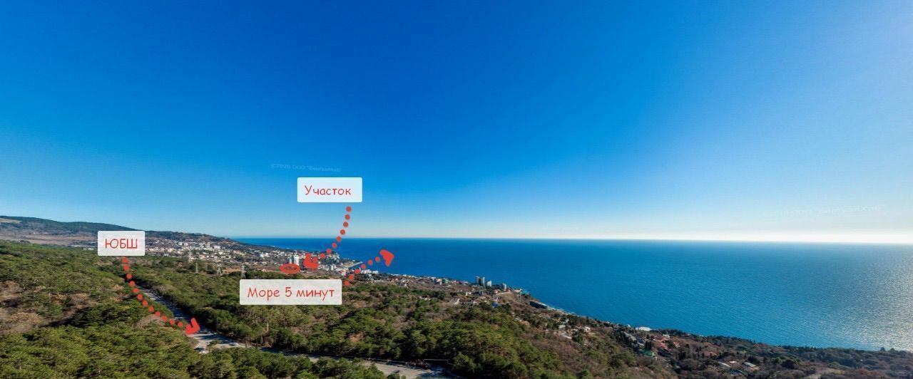 земля г Ялта пгт Кореиз г Алупка Междудорожный спуск фото 1