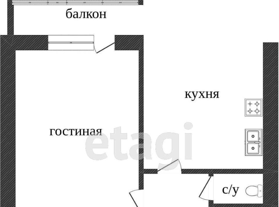 квартира г Белгород Западный ул Есенина 26 фото 2