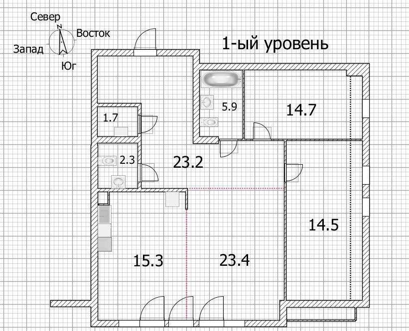 квартира г Тверь р-н Пролетарский ул Спартака 40 фото 34