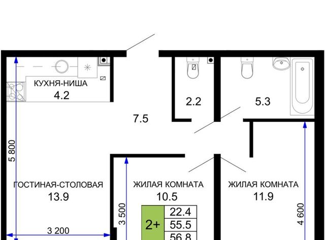 р-н Прикубанский дом 2к/23 фото