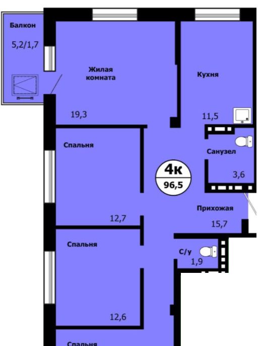 квартира г Красноярск р-н Свердловский Тихие зори ул Лесников 49 фото 1