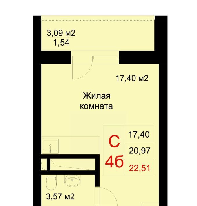 квартира г Казань ул Рауиса Гареева 78б Проспект Победы фото 1