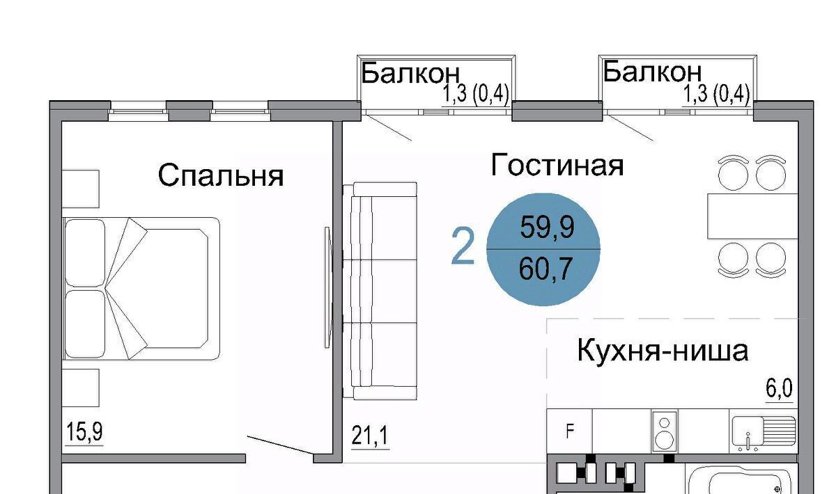 квартира г Керчь Белый город жилой комплекс фото 1