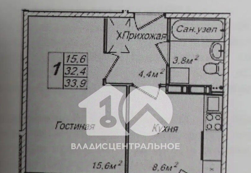 квартира г Новосибирск ул Ясный Берег 9 Площадь Ленина фото 2