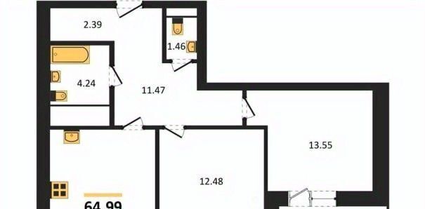 квартира г Воронеж р-н Ленинский ул Кривошеина 13/14 фото 1