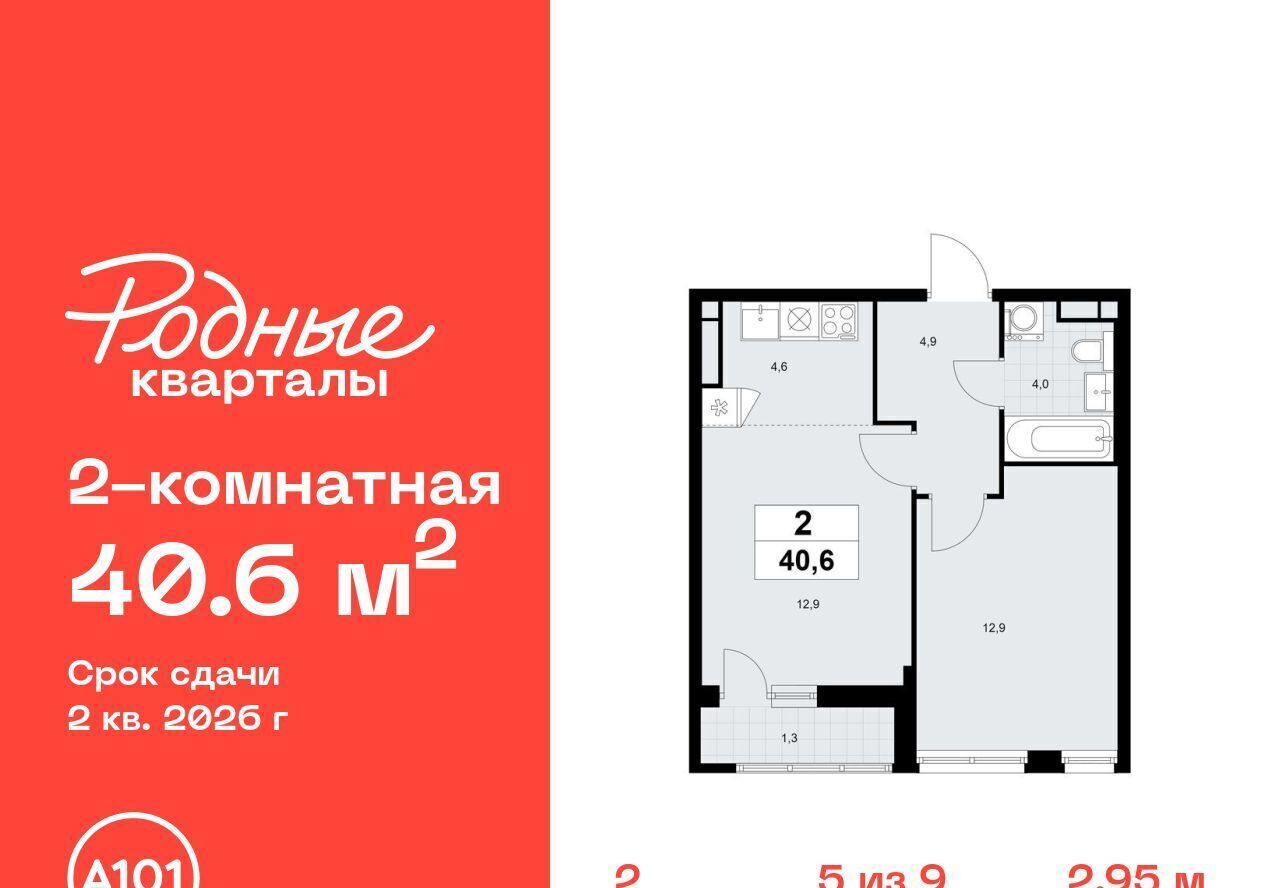квартира г Щербинка ЖК «Родные кварталы» Филатов Луг фото 1