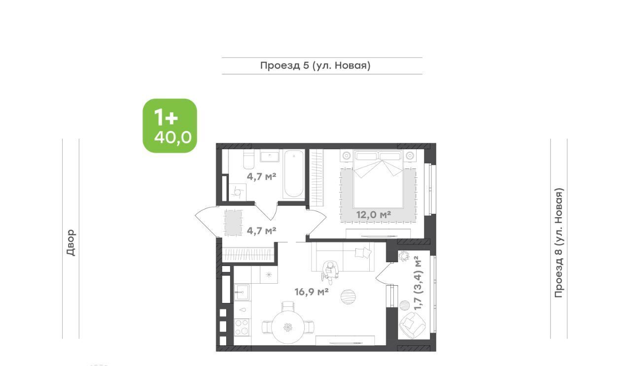 квартира г Екатеринбург Чкаловская 20-й кв-л, Академический мкр фото 1