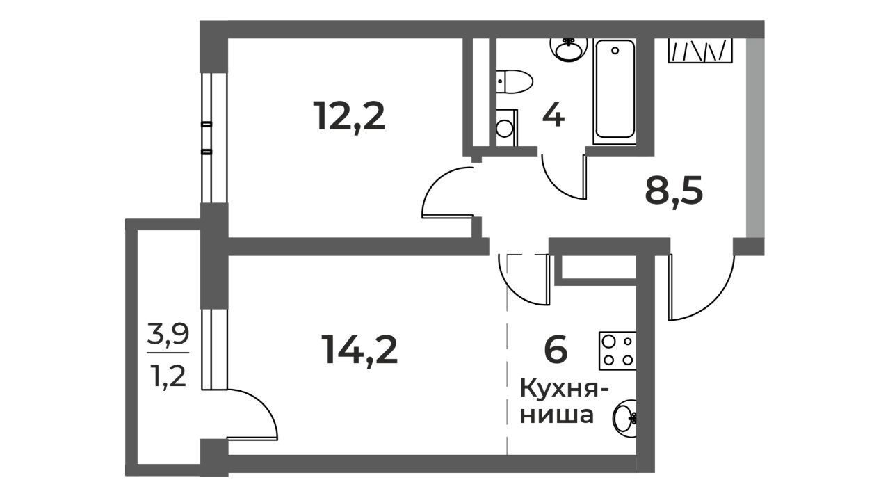 квартира г Новокузнецк р-н Центральный ул Уфимская 4 фото 1