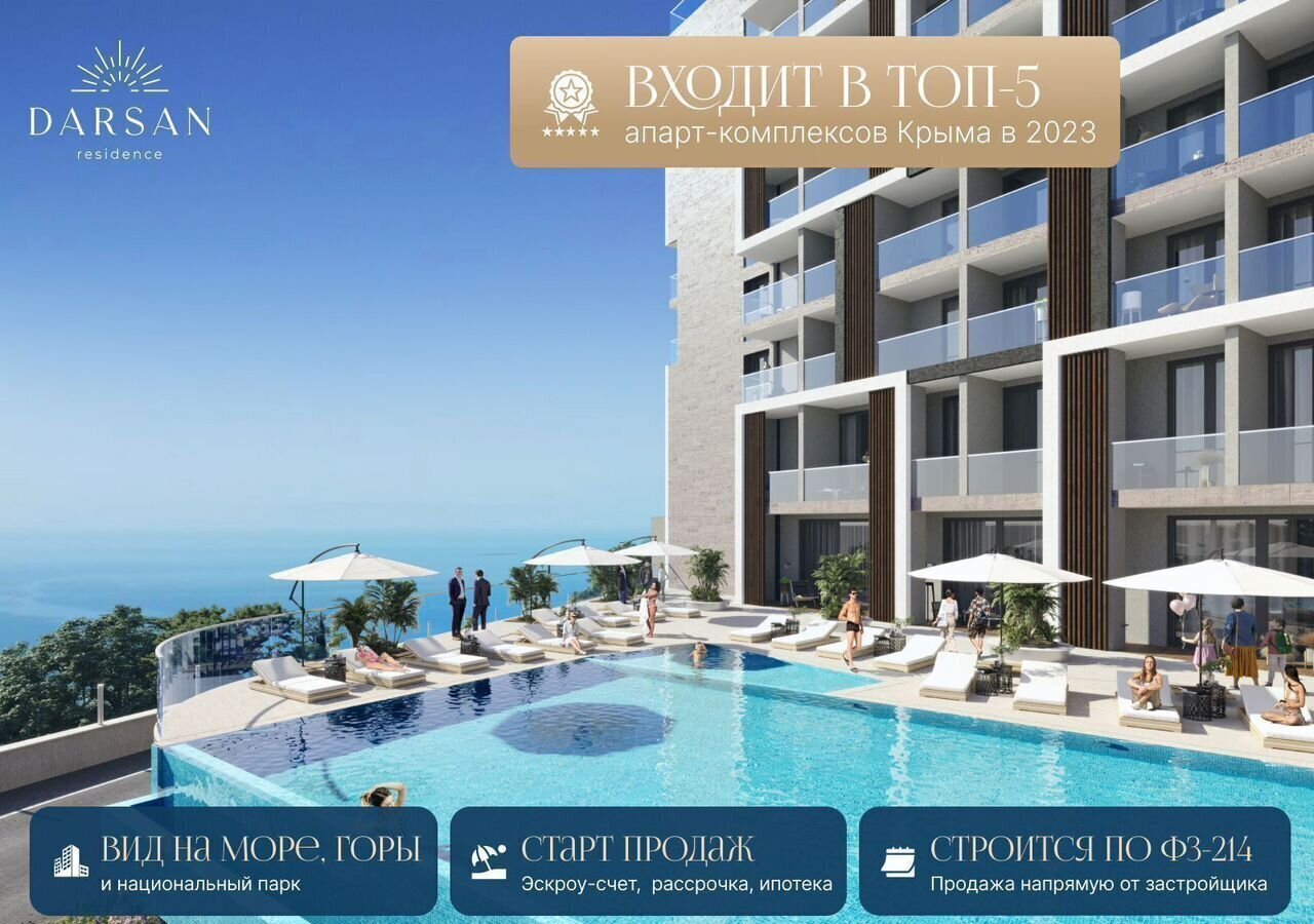 квартира г Ялта ул Войкова з/у. 39А, корп. 3 фото 4