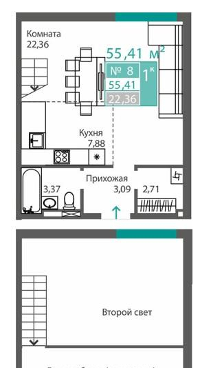 квартира г Симферополь р-н Киевский Административное здание фото 7