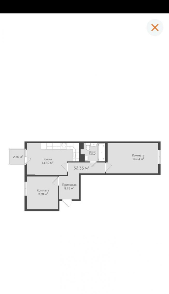 квартира г Евпатория ул им.60-летия ВЛКСМ 31/2 фото 9