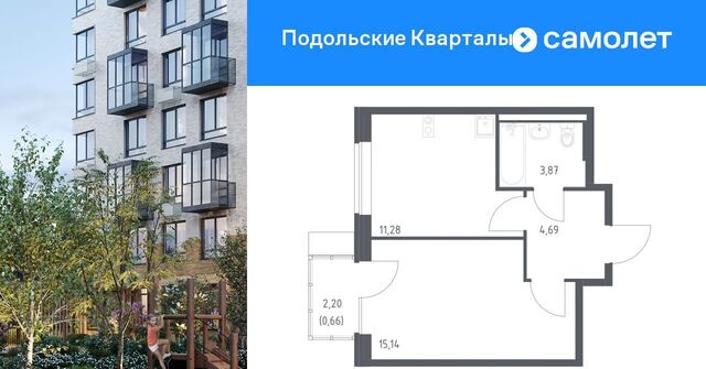 ЖК «Подольские кварталы» метро Бунинская аллея № 103 кв-л, к 4 фото
