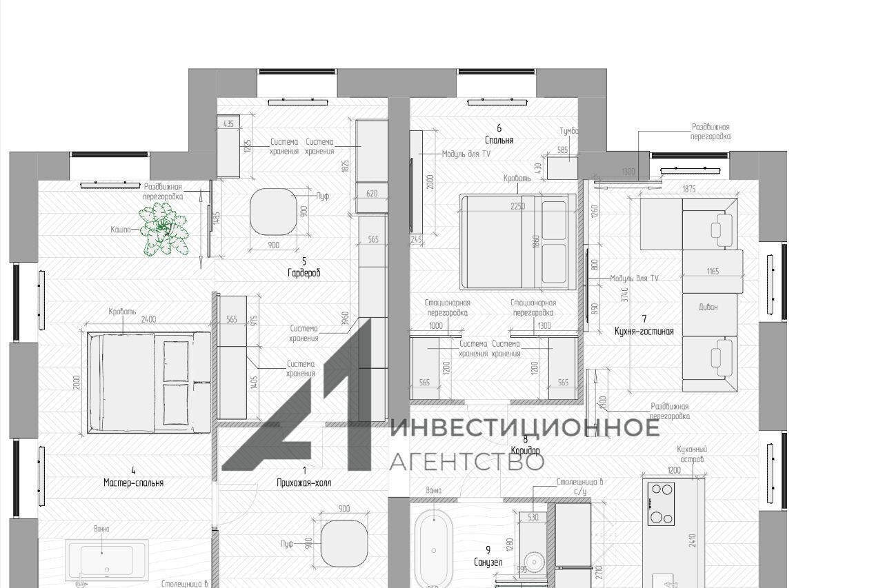 квартира г Тюмень р-н Центральный ул 25 Октября 40 фото 3