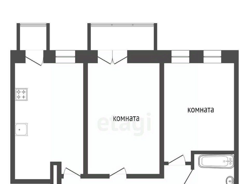 квартира г Красноярск р-н Железнодорожный ул Бограда 107 фото 2