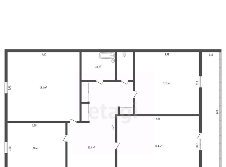 квартира г Благовещенск ул Калинина 127 фото 2