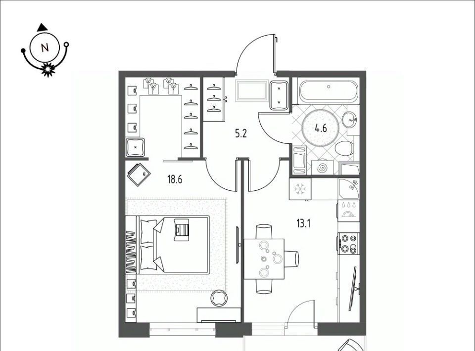 квартира г Омск р-н Кировский микрорайон Зелёная Река 12 фото 1