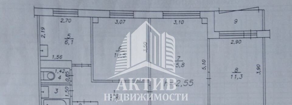 квартира г Красноярск р-н Железнодорожный ул Железнодорожников 16а фото 8