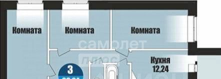 квартира г Калуга проезд Тарусский 14 Турынино фото 2