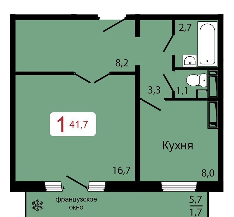 квартира г Красноярск р-н Октябрьский ул Калинина 3 ЖК «КБС. Классика» фото 1