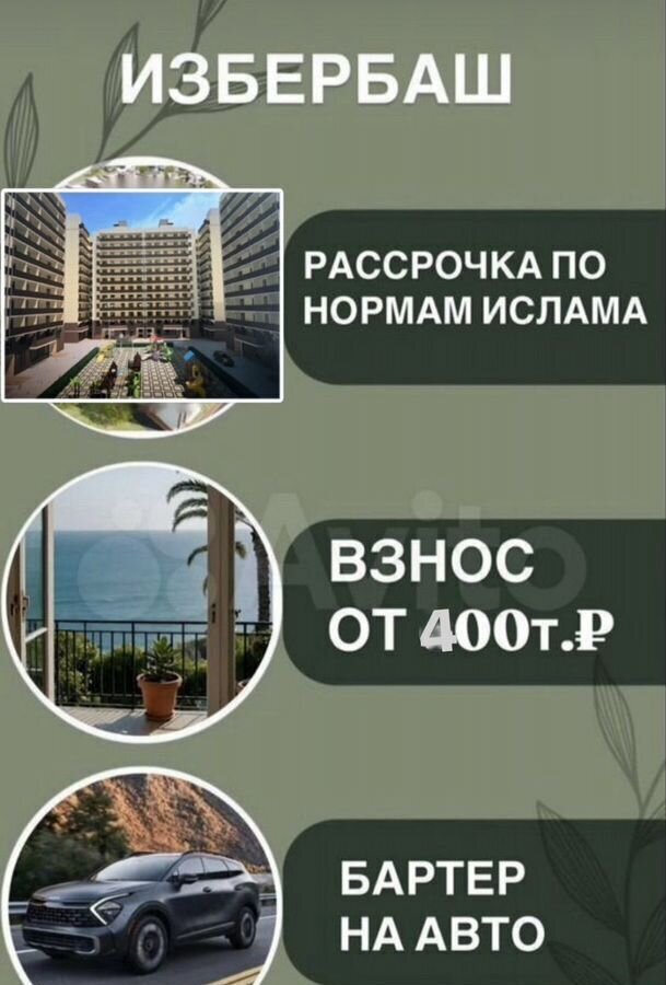 квартира г Избербаш ул П.И.Чайковского 23 фото 1
