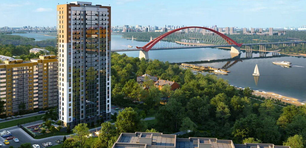 квартира г Новосибирск р-н Кировский Северо-Чемской ул Оловозаводская 6 жилой дом на Бугринке Площадь Маркса, жилмассив фото 4