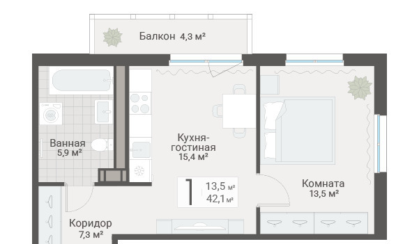 метро Проспект Просвещения ул Руднева Муниципальный округ №15, 15 ст 1 фото