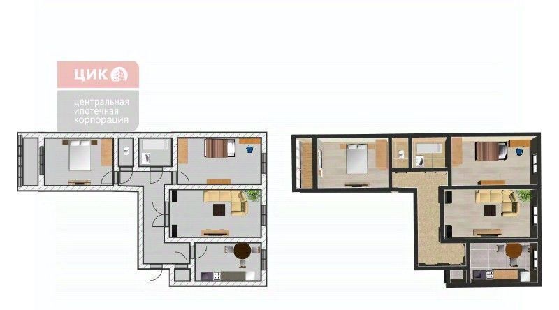 квартира г Рязань р-н Московский ул Новаторов 11к/1 фото 6