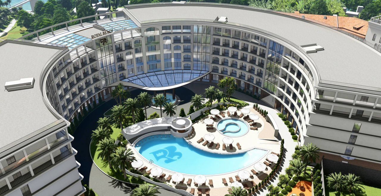 квартира г Сочи р-н Лазаревский ул Туристская с Аше МФК Royal Beach з/у 9 фото 39