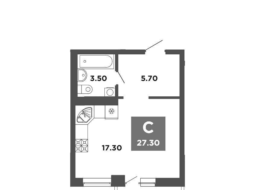 квартира г Краснодар р-н Прикубанский ул Конгрессная 17 фото 2