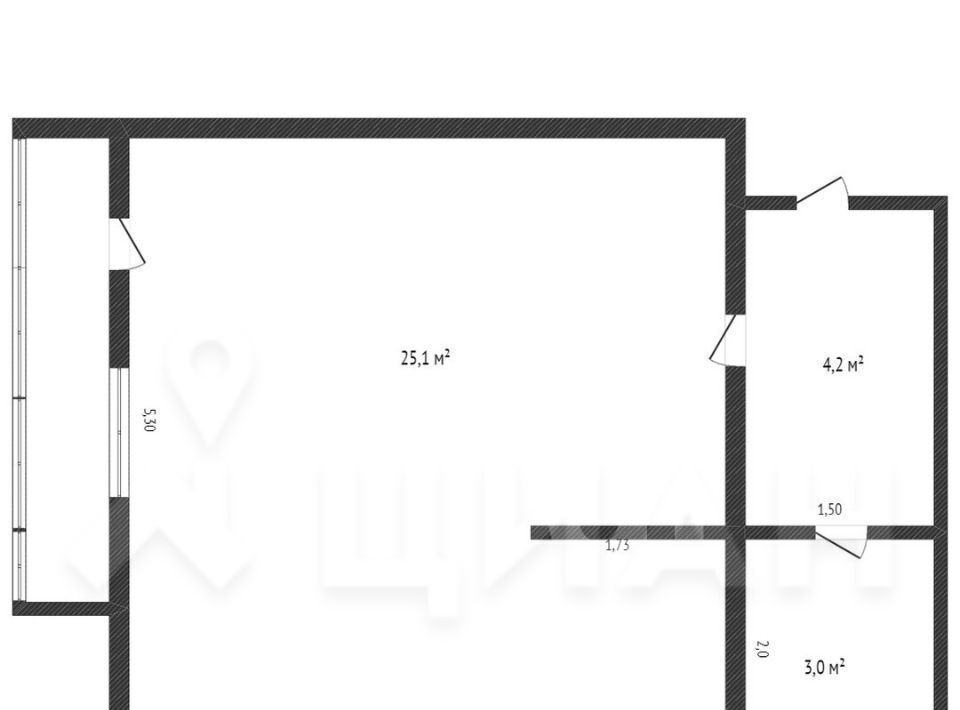 квартира г Выкса мкр Центральный 18 фото 2