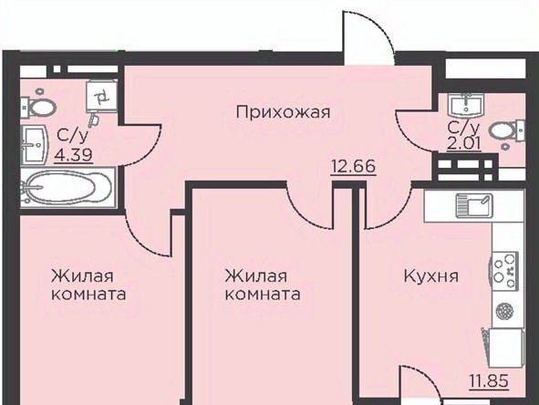 квартира г Воронеж р-н Центральный ул Ломоносова 116б фото 1