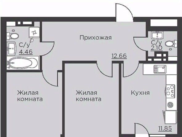 квартира г Воронеж р-н Центральный ул Ломоносова 116б фото 1
