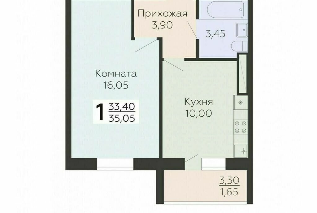 квартира г Всеволожск Южный ЖК Радужный Улица Дыбенко фото 1