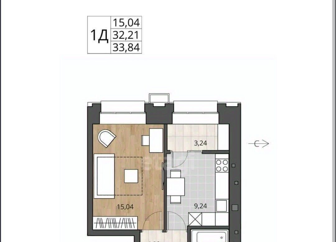 квартира г Омск р-н Центральный ул 5-я Северная 124 фото 3