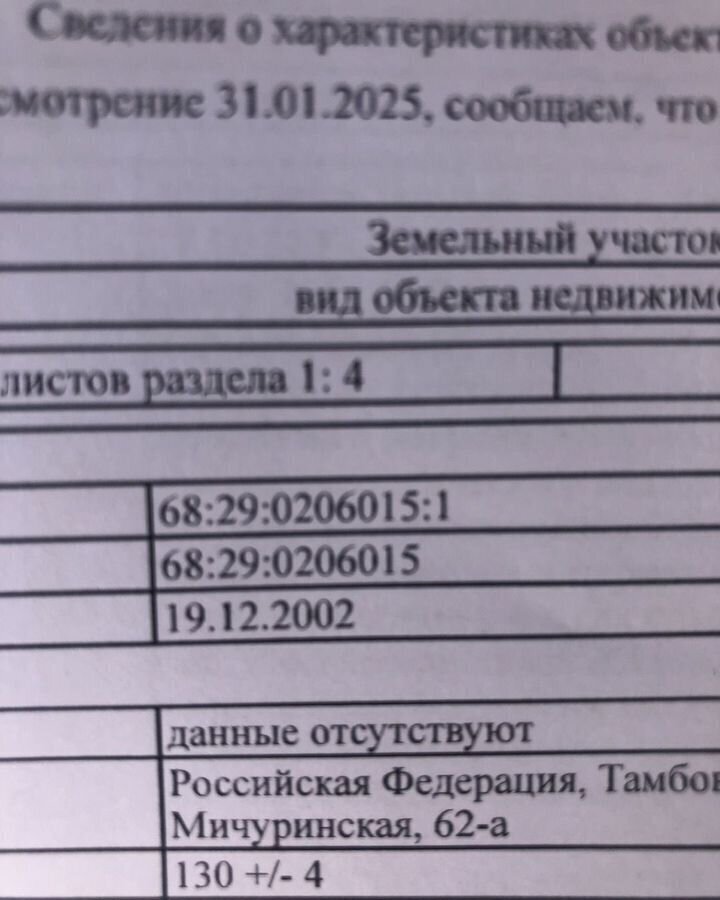 земля г Тамбов р-н Октябрьский ул Мичуринская 62 фото 2
