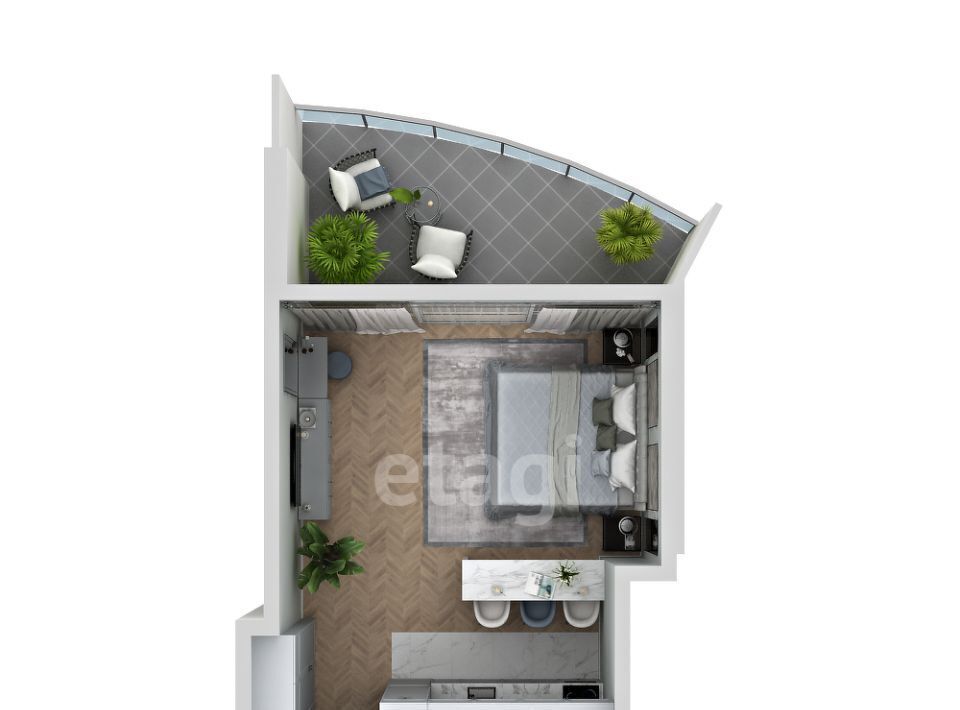 квартира г Алушта с Виноградное ул Сусловой 3 фото 3