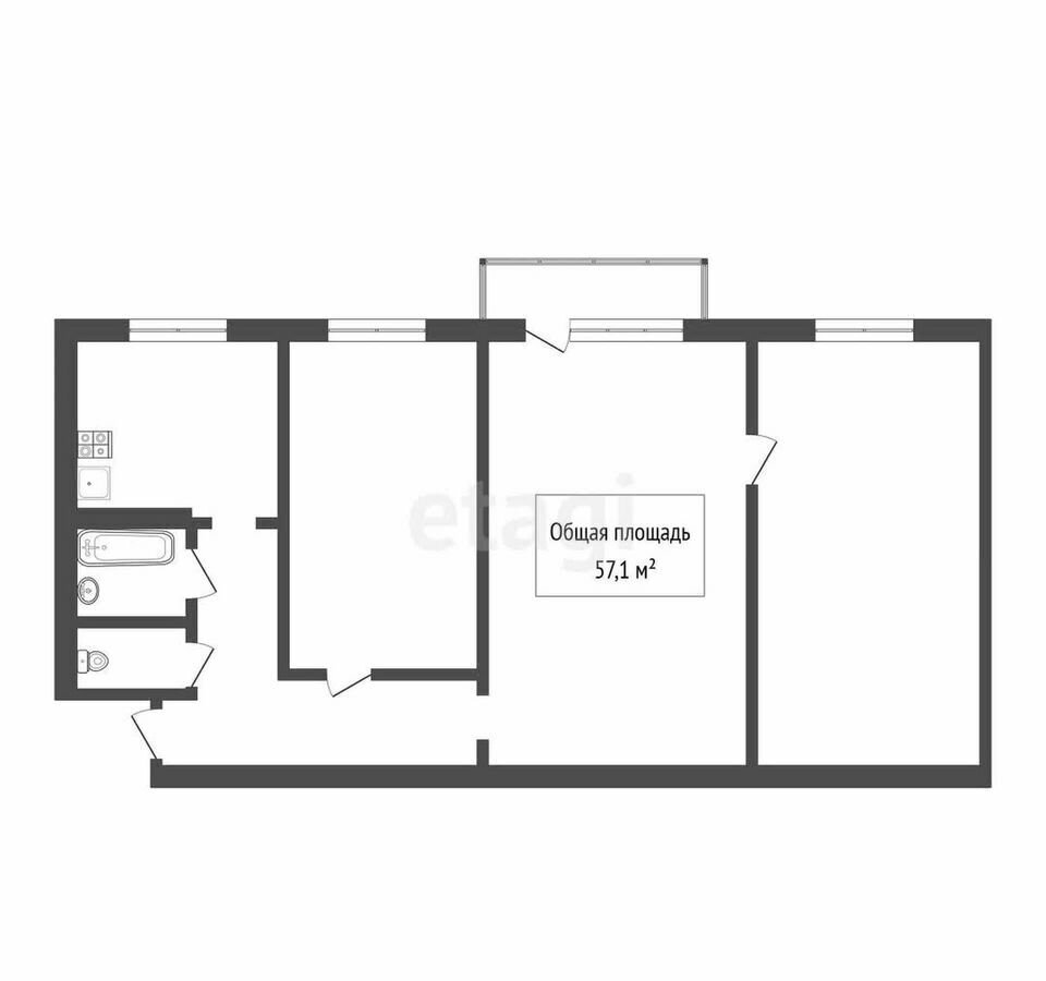 квартира г Томск р-н Октябрьский ул Беринга 5/2 фото 28