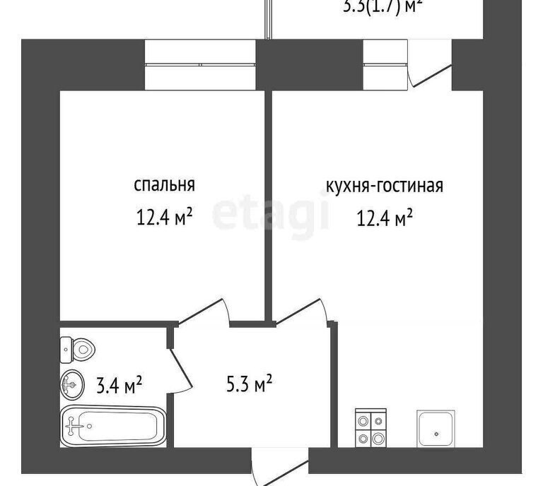 квартира г Вологда ул Гагарина 80ак/2 фото 1