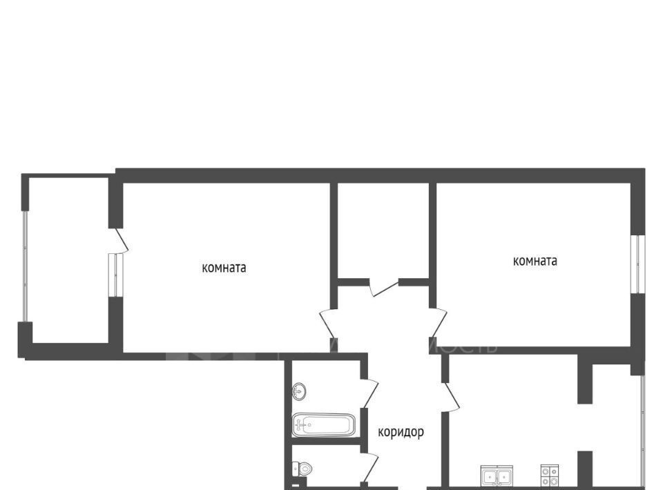 квартира г Тюмень р-н Центральный ул Циолковского 7к/2 фото 2