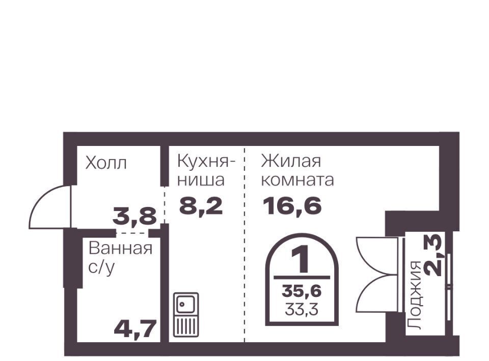 квартира г Челябинск р-н Тракторозаводский пр-кт Ленина 19в фото 1