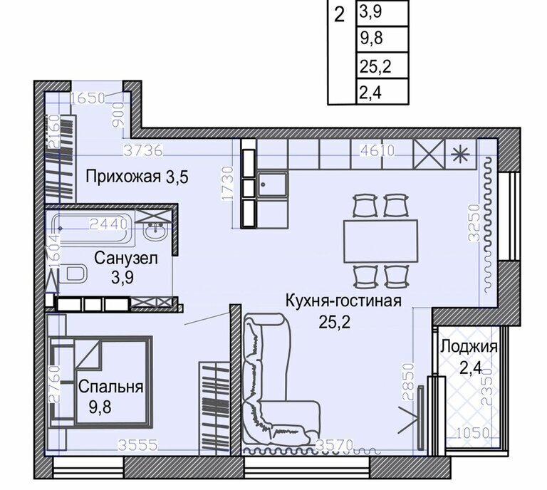 квартира г Владивосток р-н Первореченский фото 3