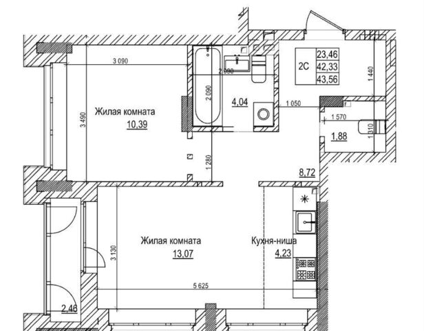 квартира метро Площадь Гарина-Михайловского ул Дмитрия Шамшурина блок-секция 2 фото