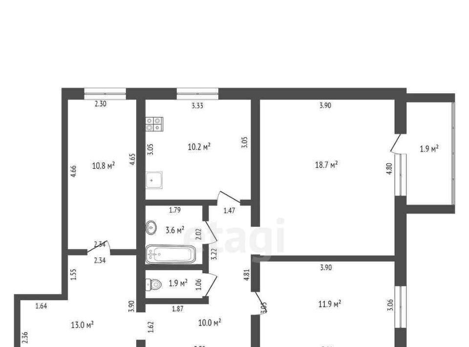 квартира г Саранск р-н Октябрьский ул Мордовская 35к/233б фото 2