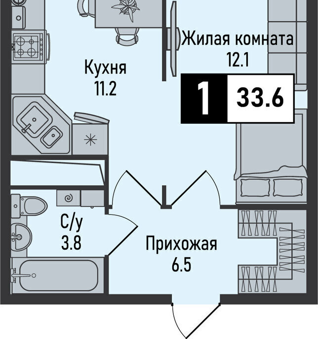 квартира г Железноводск п Иноземцево п Капельница ЖК «Живописный» фото 1