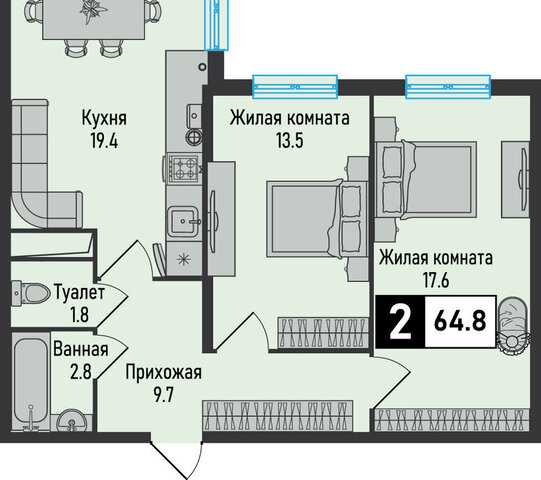 квартира ЖК «Живописный» фото