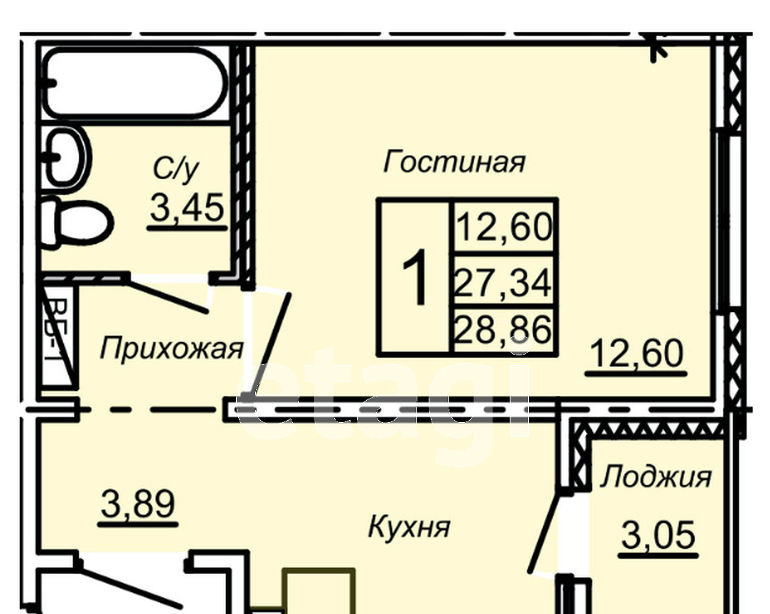 квартира г Ульяновск ул Центральная 15 фото 2