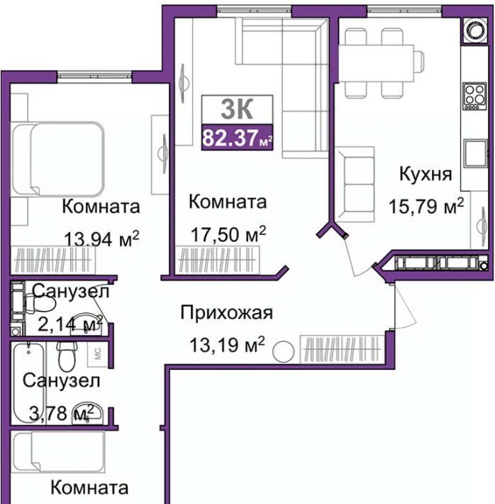 квартира г Симферополь р-н Центральный ул Батурина фото 1