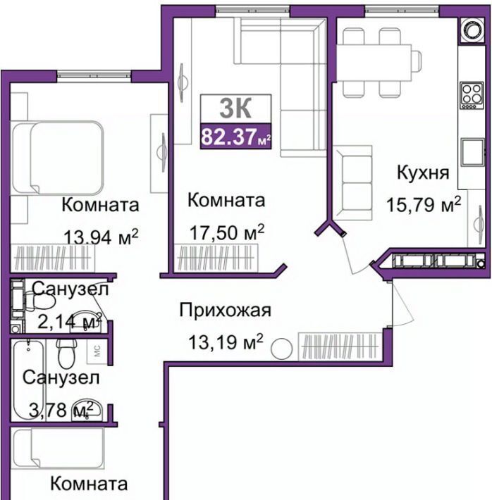 квартира г Симферополь р-н Центральный ул Батурина фото 1