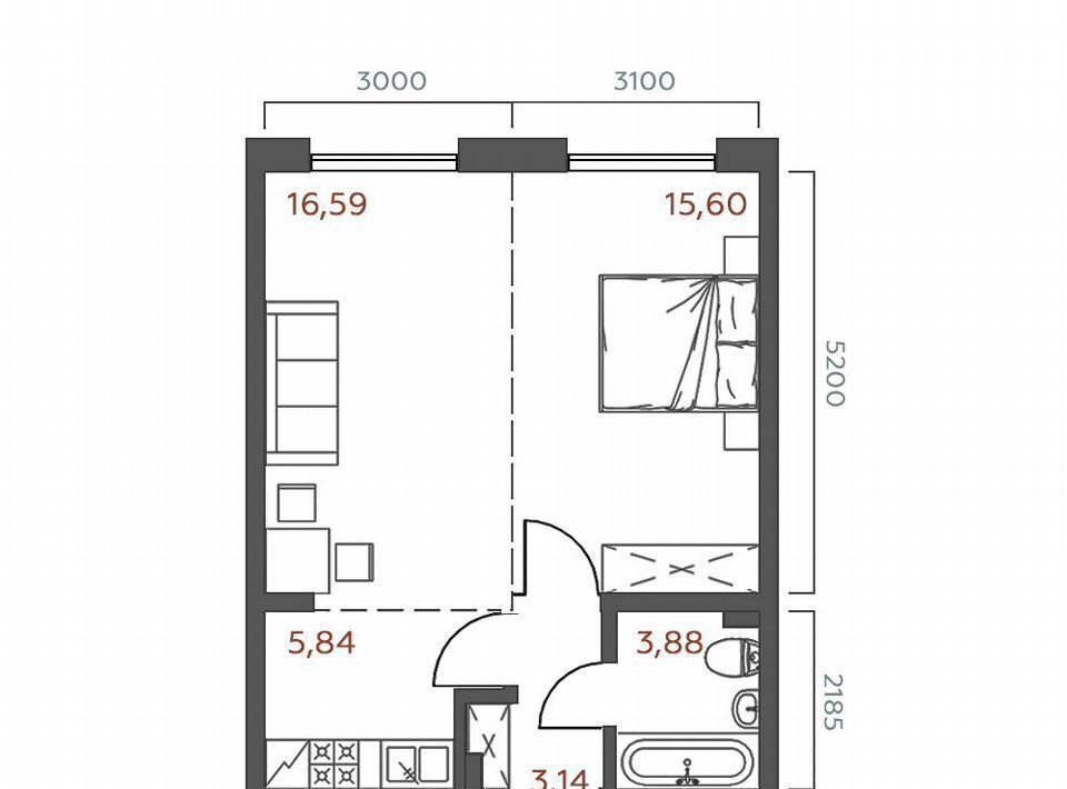 квартира г Иркутск р-н Октябрьский ул 6-я Советская 2 фото 2